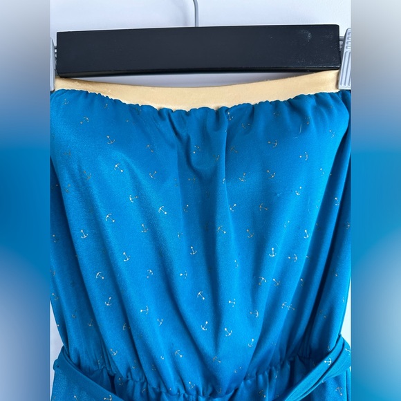 Vintage Anchor Print Short Romper - Picture 16 of 17